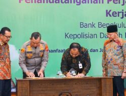 Penandatanganan Kerja Sama Bank Bengkulu – Polda terkait Jasa Layanan Perbankan