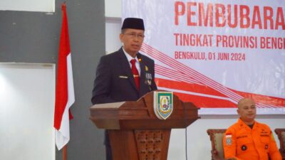 Pimpin Pembubaran Paskibraka Provinsi Bengkulu 2023, Sekda Isnan Pesankan Ini