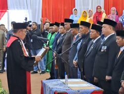 35 Anggota DPRD Kota Bengkulu Periode 2024-2029 Resmi Dilantik Salah Satunya Mantan Wartawan Riuslan