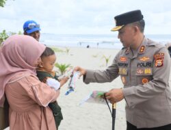 Kapolda Bengkulu Tinjau Objek Wisata Pantai Zakat dan Pantai Panjang, Pastikan Situasi Aman dan Ramai